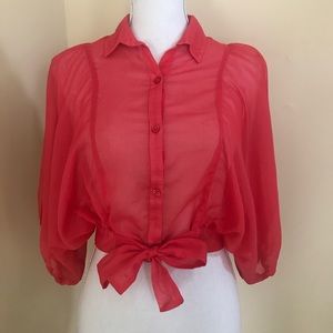 🛍3 for $25 SALE! Free People Crop Buttoned Shirt